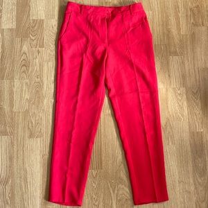 Red Slack Capris